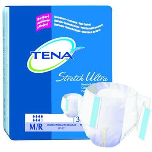 Tena Ultra Stretch Brief 41 to 64" waist/hip/Case of 72