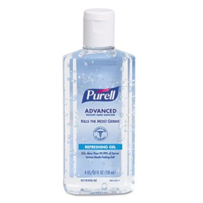 GOJO Purell Instant Hand Sanitizer w/Aloe, 4.25oz Flip-Cap Bottle - PK/3 Each