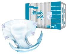 Attends BR30 Poly Briefs, Heavy Absorbency, Large 44-54", CS/72 (3 Packs of 24)