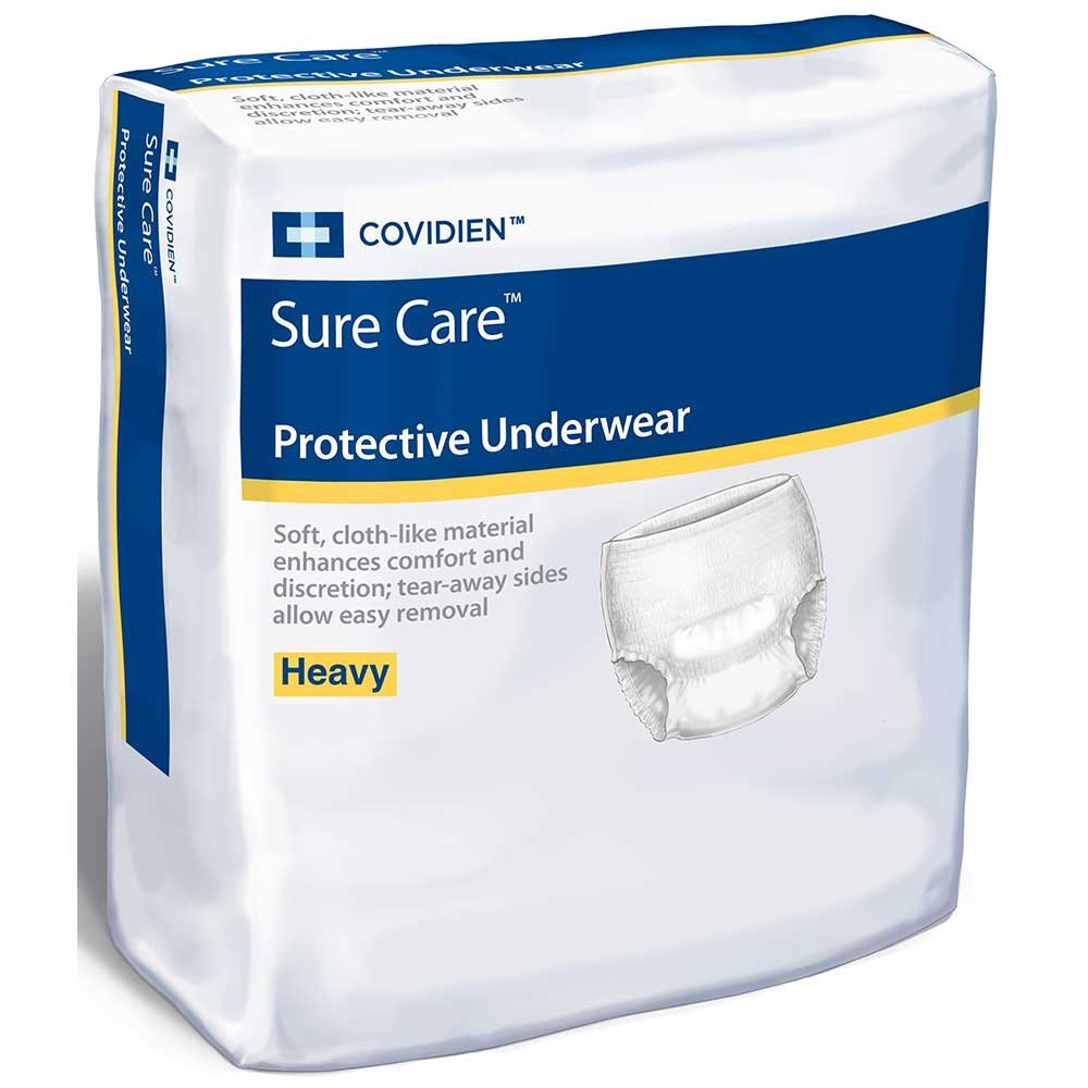 Covidien SureCare Protective Underwear HEAVY Absorbency Size Large Case/72