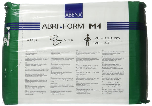 Abena Abri-Form M4 Fitted Brief, Medium, 14 Count