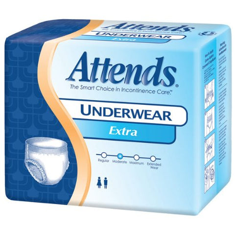 Attends Underwear Extra Absorbency X-Large 58"68" - Case of 56 (4 Packs of 14) AP0740