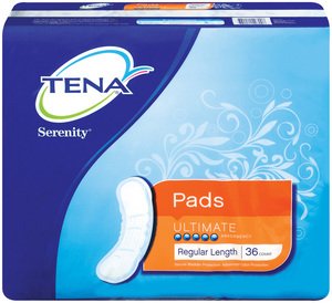 Special 3 packs of Tena Serenity Ultimate Pad - 36 per pack - SCA Personal Care 49800