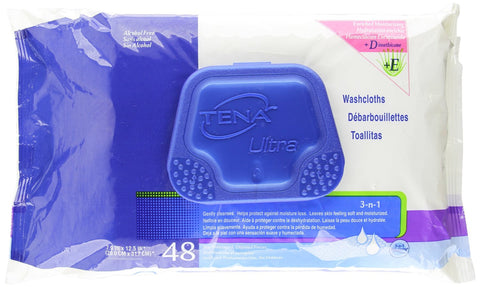 TENA ULTRA WASHCLOTH PRE-MOIST Size: 48