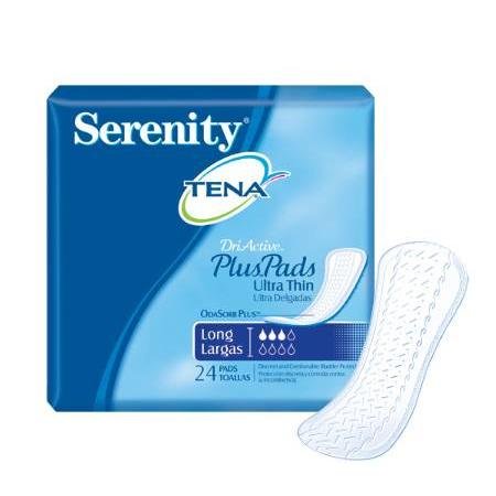 Tena Serenity Ultra Thin Pads, Long, 24/Pkg