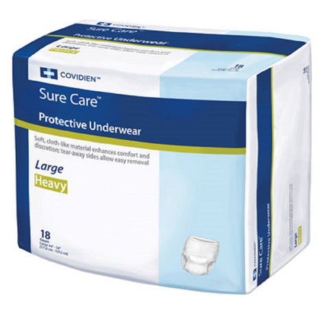 Surecare Protective Underwear,Large,44"- 54", PK/18