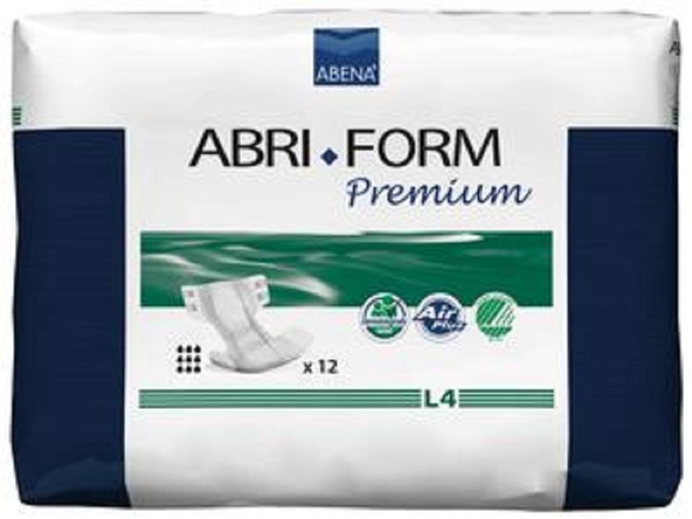 Abena 46063 3600ml Abri Form Premium Medium Breathable Brief Count Size: 56