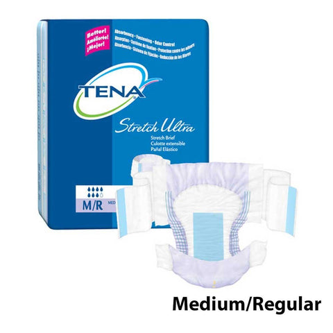 TENA Stretch Brief Ultra Absorbency, Tena Ultra Strch Brf Md, (1 CASE, 72 EACH)