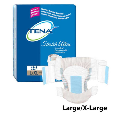 TENA Stretch Brief Ultra Absorbency, Tena Ultra Strch Brf Lg-Xlg, (1 CASE, 72 EACH)