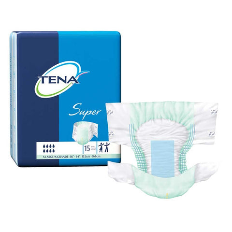 TENA Super Brief, Tena Super Brf Xl 60-64in Dp, (1 PACK, 15 EACH)
