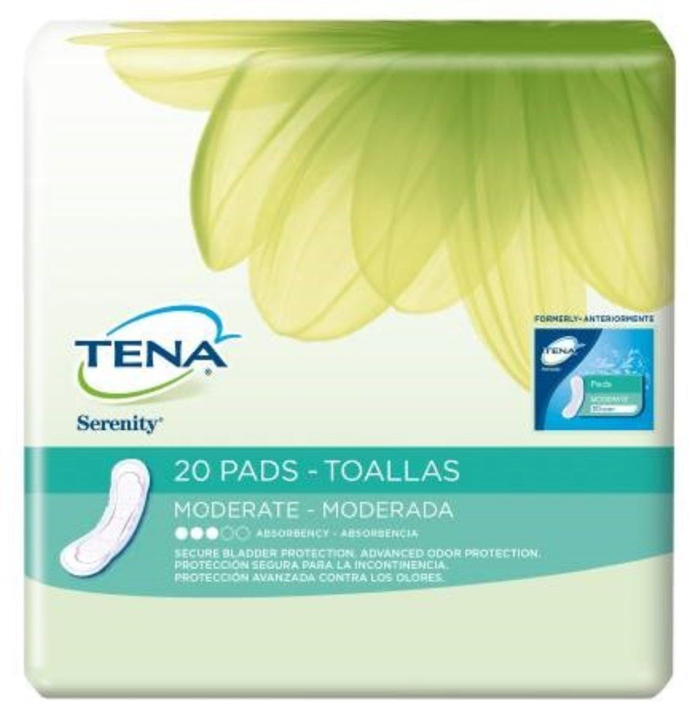 TENA Serenity Bladder Control Pads, Serenity Pads Xtra, (1 CASE, 120 EACH)