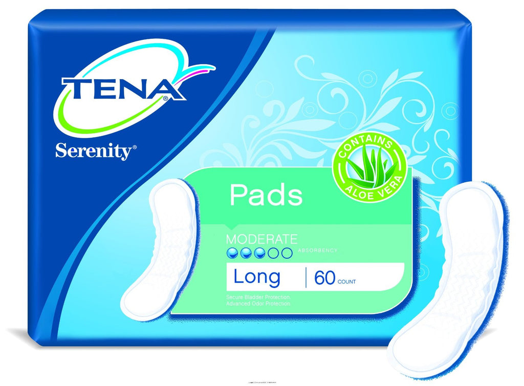 TENA Serenity Bladder Control Pads, Serenity Pads Extra Pl -Sp, (1 CASE, 180 EACH)