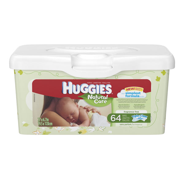 Huggies Natural Care Baby Wipes, 512 Total Wipes 64 Count (Pack of 8)