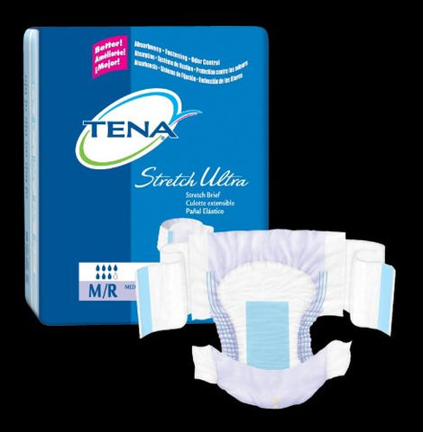 TENA Stretch Ultra Briefs - Size: Large/XL (41"-64") - Case of 72