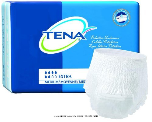 TENA Protective Underwear, Extra Absorbency [PRTCTV UNDRWR MED XTRA ABS] (CS-64)