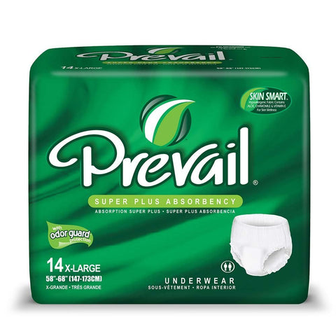 Prevail Super Plus Underwear - X-Large 56/case