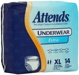 Attends Underwear Extra - X-Large 56/cs