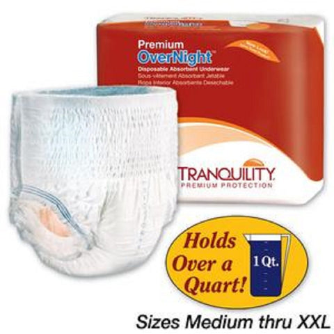 Tranquility Premium OverNight Pull-On Diapers Size Extra Large (XL) Case/56 (...