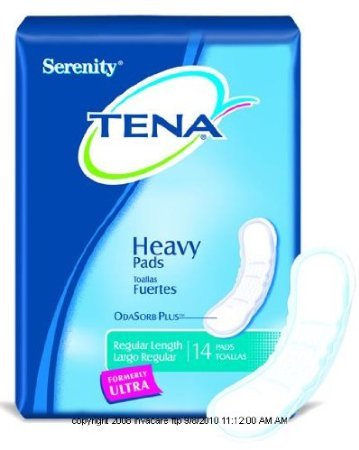 TENA Serenity Bladder Control Pads, Serenity Pads Ultra, (1 CASE, 84 EACH)