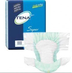 Tena Super Briefs X-Large 60' - 64' - 2 Packs of 15 (30 total) 68011