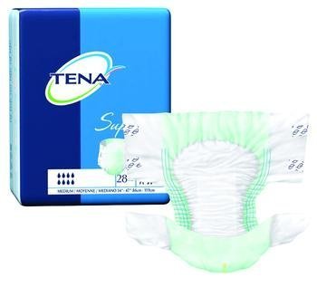 TENA SUPER BRF XL 60-64IN DP Waist Size : 60-64' Size : X-Large Color : Green SCT68011(Pack)