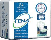 TENA Super Night Pad [Pack of 24]