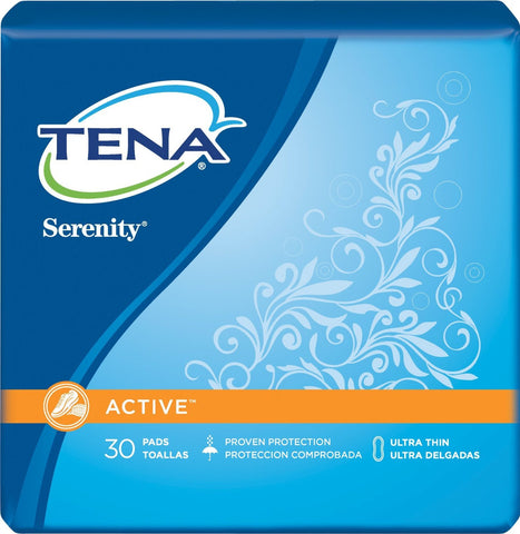 TENA Serenity Ultra Thin Light Absorbency Pads 9" [Bag of 30]