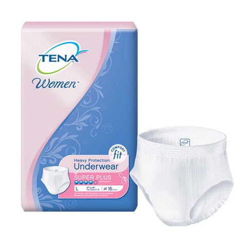 TENA Women Protective Underwear Large 37" - 50" [Pack of 16]