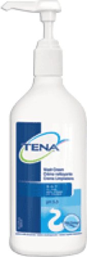 SCA Personal Care Inc Tena Skin Caring Wash Cream 16-8/9Oz, No-rinse, pH-balanced (1 Bottle)
