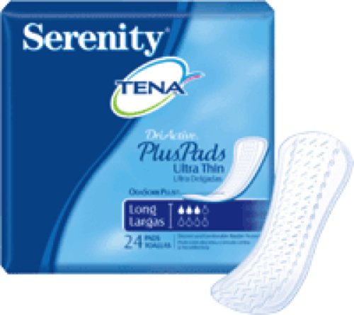 SCA Personal Care Tena Serenity Ultra Thin Light Absorbency Pads 10" L, 1/4" ...
