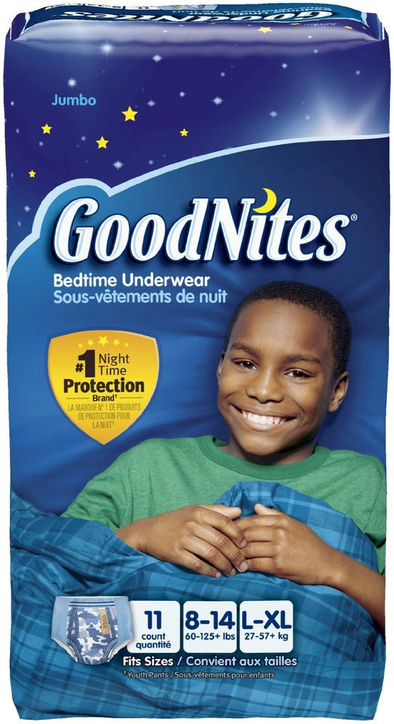 GoodNites 41315 Youth Absorbent Underwear Pack of 11
