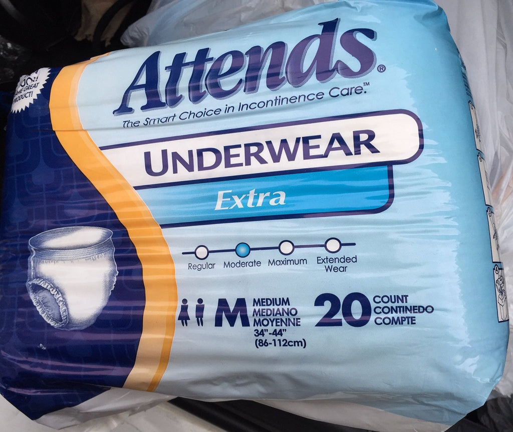 The Amazing Attends AP0720 Underwear Extra Absorbency-Med-80/Case - 3 Kings Medical Supplies