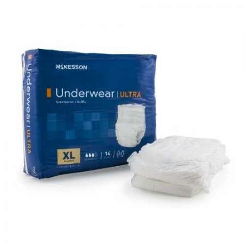 McKesson UWBXL Ultra Protective Underwear, Heavy Abs, X-Large 58-68, CS/56