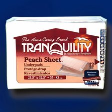 The Amazing Tranquility 2074 Peach Sheet Underpads 96/case