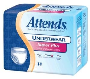 Attends® Super Plus Absorbency Protective Underwear with Leakage Barriers, Youth/Small (20" to 34", 80-125 lbs) - 80 Ct.