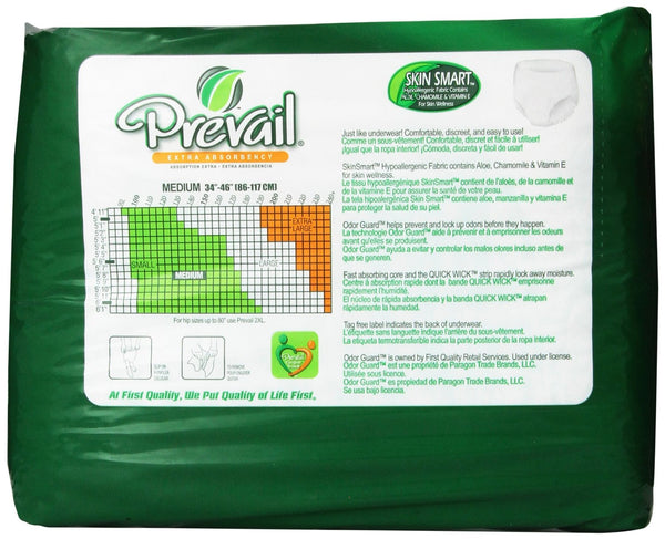 Prevail Underwear Extra Absorbency Extra Large Pack/14