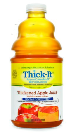 Thick It AquaCare H2O Thickened Apple Juice Beverage, 0.5 Gallon -- 4 per case.