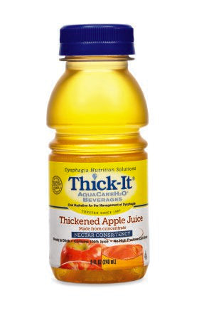 Thick-It AquaCare H2O: Pre-Thickened Apple Juice, (1 Case: 24 x 8 oz. Bottles)
