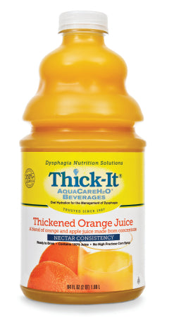 Thick It Aqua Care H20 Thickened Orange Juice, 64 Fluid Ounce -- 4 per case.
