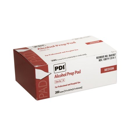 PAD ALCOHOL PREP STR MED, BX/200