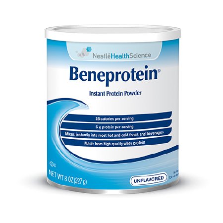 Beneprotein Powder, Unflavored, 8oz Canister - 6 ct.