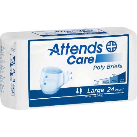 Attends Disposable Poly Brief Large 44" - 58"