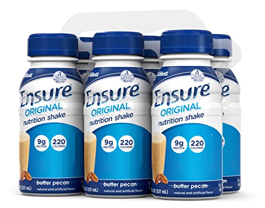 Ensure Complete Balanced Nutrition Drink, Butter Pecan, 8-Ounce (Pack of 24)