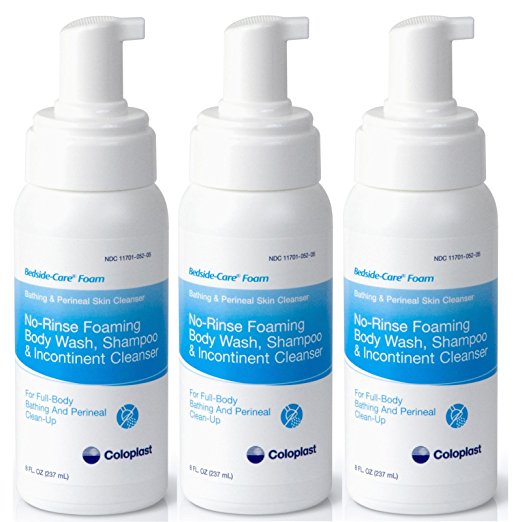 Coloplast Bedside Care No-Rinse Bath and Peri Foam Skin Cleanser - 8oz - PK/3