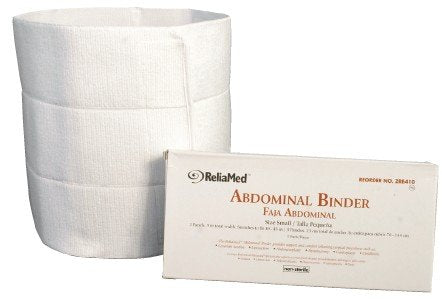 ReliaMed 3 Panel 30"-45" Abdominal Binder -Adjustable, QTY: 1