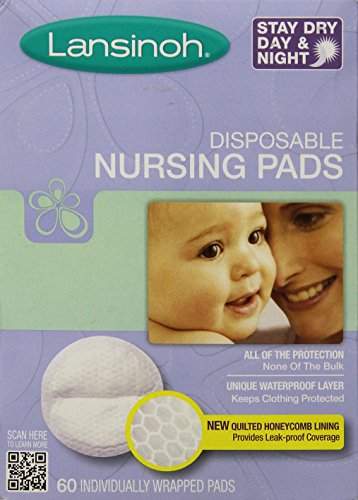 Lansinoh Stay Dry Nursing Pads Medium 60 Pads