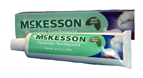 McKesson Mint Flavored Toothpaste with Flouride 2.75 oz Tubes - Case of 144