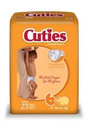Diapers - Cuties - Size 6 - 46 ct. Compare to Pampers #FQCR6001