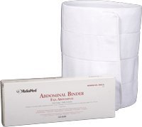 Abdominal Binder, 4-Panel,Adjustable Closure, 12 Inch Wide, 30-45 Inch Waist