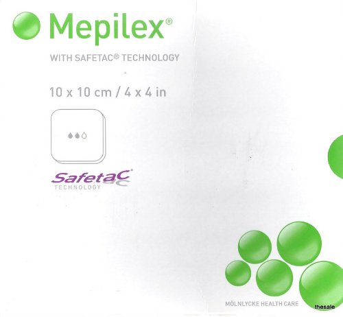 Mepilex Fm Drs S-Adh 4x4 4 x 4 in./Box of 5
